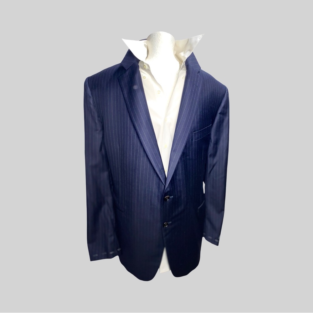 NWT  Big and tall LORO PIANA Blue Checkered Men's Blazer